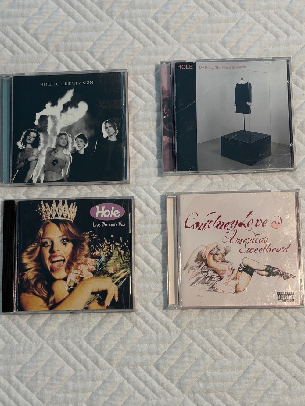 Hole & Courtney Love CD Collection (4 CDs) Assorted Cover Colors